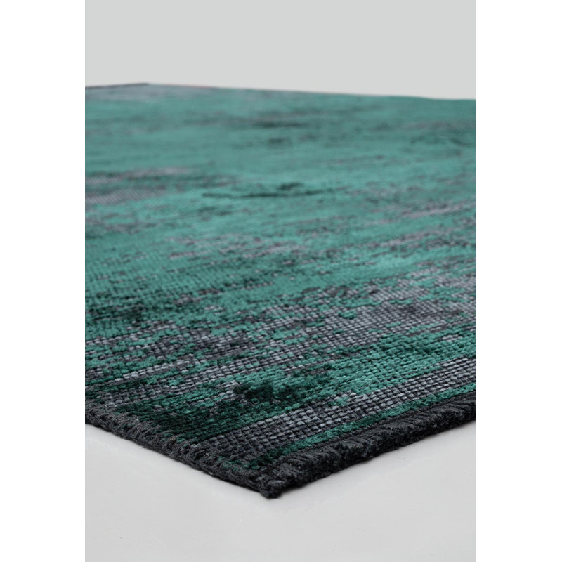 Rapture Abstract Area Rug in Green, Rectangle 9' x 12'