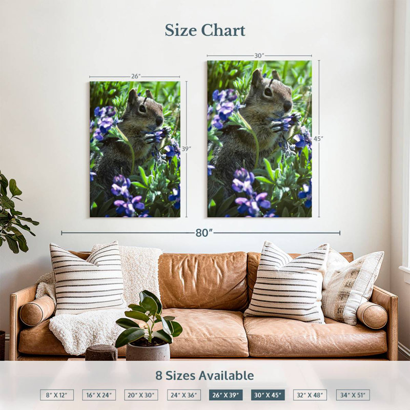 Brampt Lupine Eating Squirrel, 39" H x 26" W