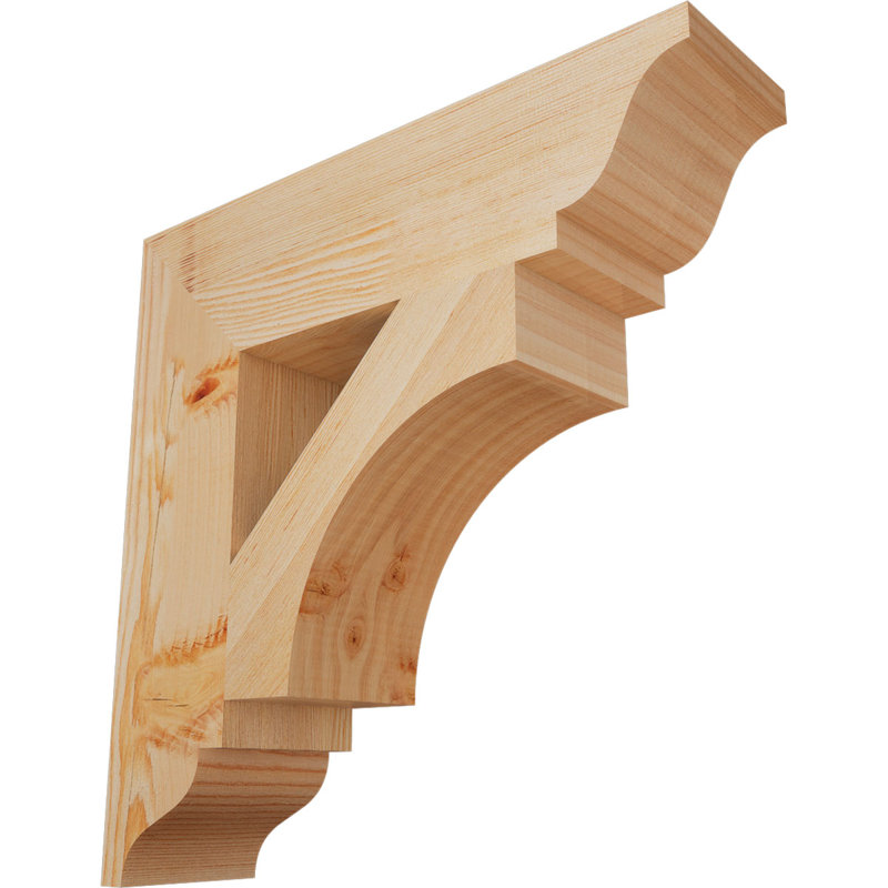 Support traditionnel Westlake, Lisse, Douglas, H 16 po x l 3,5 po x P 16 po