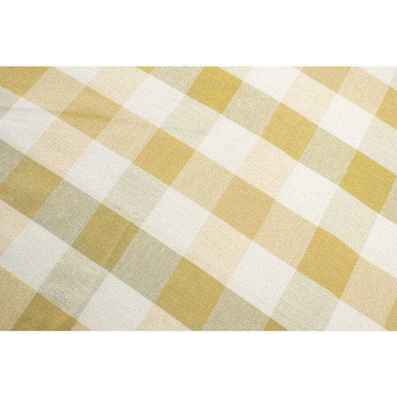 Korinne Rectangular Tartan Tablecloth, Yellow