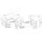 Aliyat 2 Piece Writing Desk Office Set