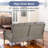 7-Pieces Outdoor Courtyard Wicker Sofa Conversation Set With Rocking Chairs-668162082-621041609