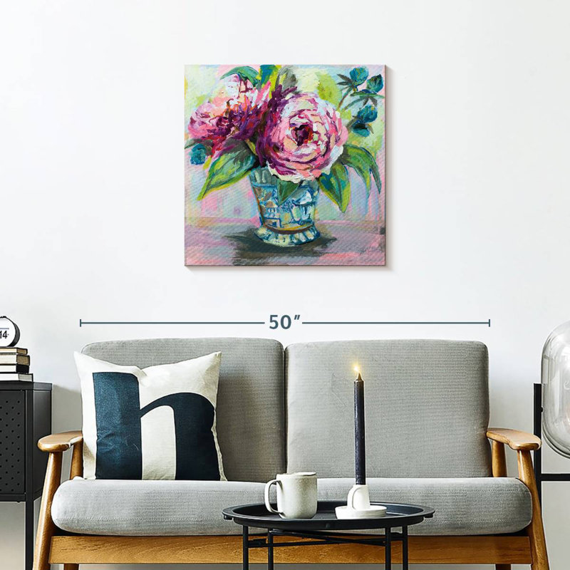Harnek Delicate Pink Peonies I, 24" H x 24" W