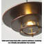 Luminaire suspendu en bois rétro Vintage