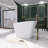 51.18'' x 28.9'' Freestanding Soaking Solid Surface Bathtub