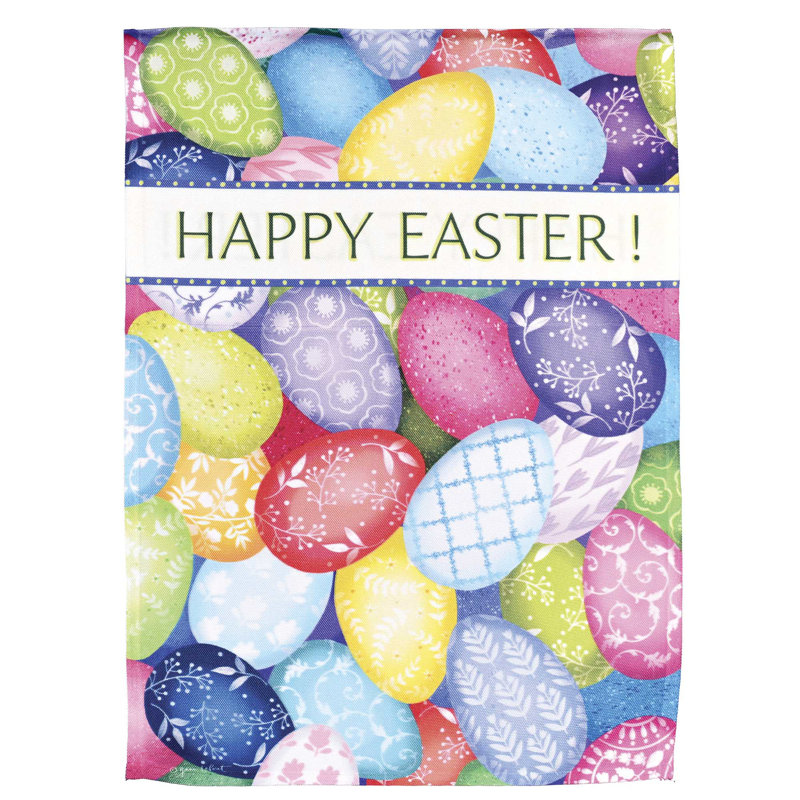 Flag Eggs Happy Easter 13x18