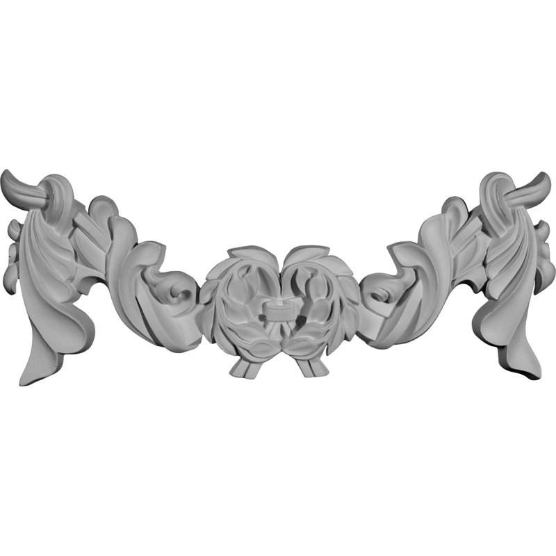 Amelia 5.13'' H x 13'' W x 1.12'' D Urethane Onlay Scroll
