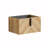 30"  Wall-Mounted Floating Single Bathroom Vanity Set With White Ceramic Sink And Chevron Wood Grain Cabinet-1673589192