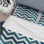 Ensemble de housse de couette en microfibre bleu et blanc-500151921