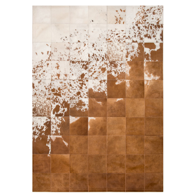 Gaucho Cowhide Area Rug, Rectangle 4'6" x 5'9"