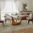 Modern 5/7 Pieces Dining Room Sets, Pre-Assembly Rectangular Dining Table Sets, Sintered Stone Tabletop Kitchen Dining Table Set With Upholstered PU Leather Chairs-1335641240-1335641242-1335641217