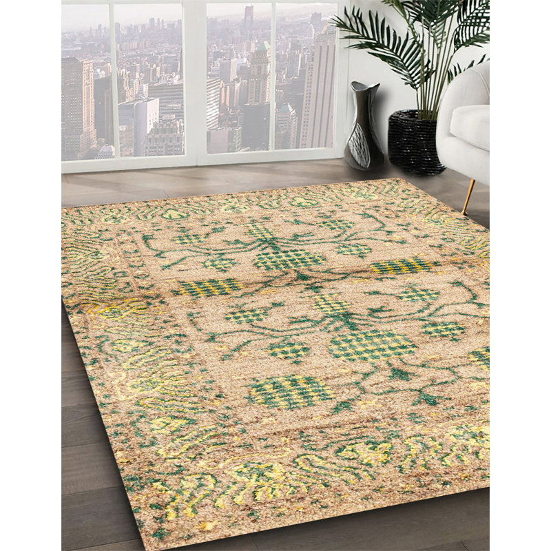Tapis abstrait moderne 4743, Carré 5 pi