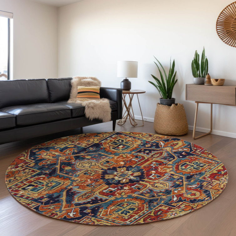 Premium Machine Washable Cerrito AMF570 Paprika Rug