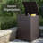 48 Gallon Storage Box With Lockable Secure, Large Double Wall Resin Outdoor Waterproof Deck Box, Package Delivery Box For Porch-106775823