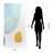 "Gold Monde II B" Frameless Free Floating Reverse Printed Tempered Art Glass Wall Art