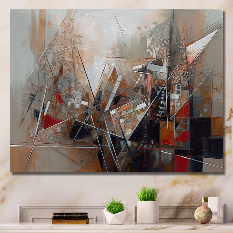 «Exploration cubiste des abstractions II - Cubisme abstrait», reproduction sur toile, L 40 po x H 30 po, Toile tendue