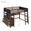 Lit mezzanine avec tiroirs et bureau, lit mezzanine en bois avec tablettes-2072335909-2072335915