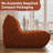 65'' W Bean Bag Chair, Lazy Floor Sofa Couch, Large Bean Bag Chair For Adults, Bean Bag Chairs For Teens With High-Resilience Foam, Non-Slip Base Floor Lounge Sofa, Living Room-2075121265