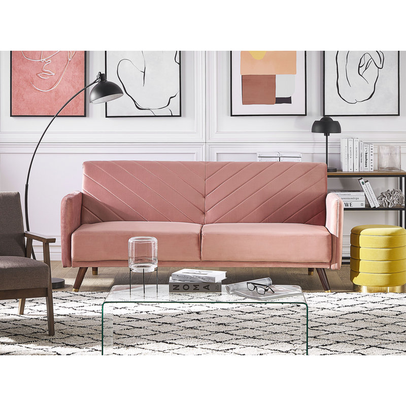 Salas Velvet Sleeper, Pink