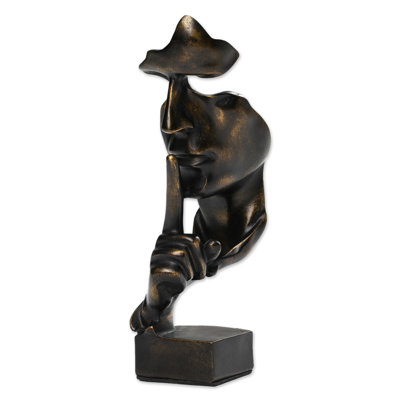 Handmade Silent Gold Resin Sculpture