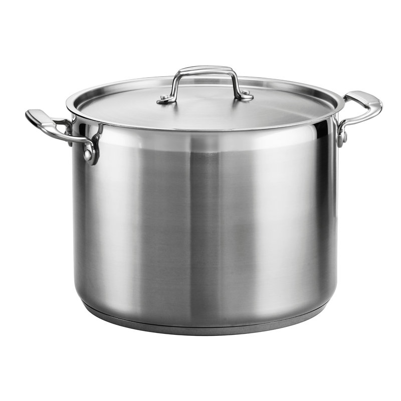Tramontina Gourmet Aluminum Stock Pot with Lid, 16-Quarts