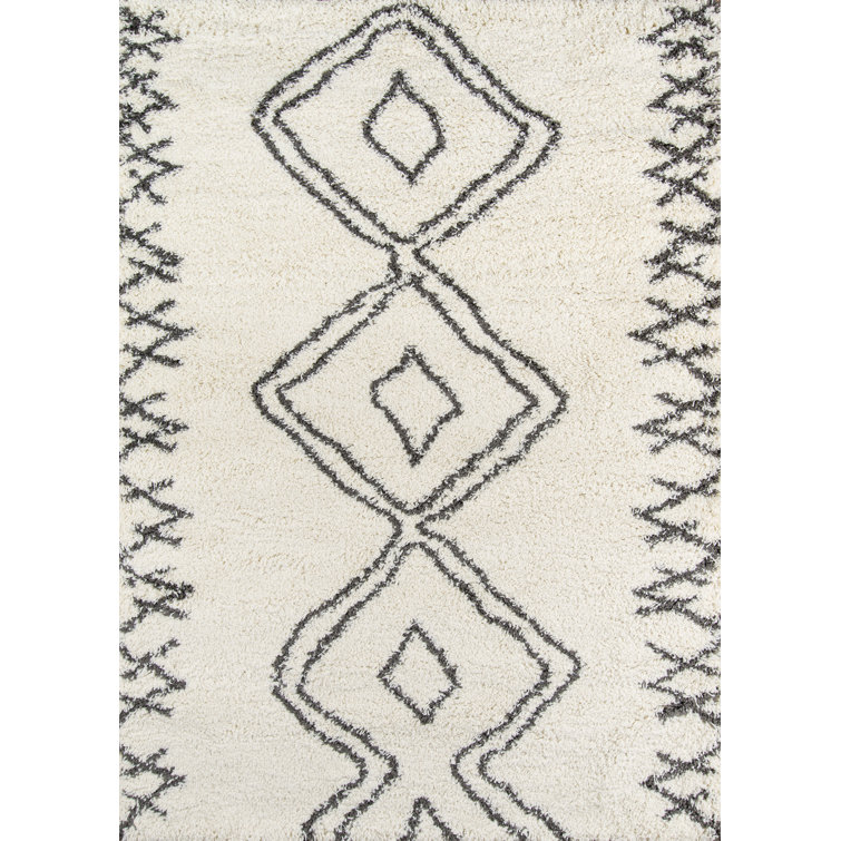 Tapis ivoire / noir Coss