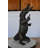 Alligator having fun bronze statue - fountain -  Size: 15"L x 15"W x 31"H.