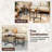 Round Coffee Table Set Of 2 21.5" & 25.5" Nesting Coffee Tables Circle End Table 
