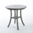 Charcoal Gray 3-Piece HDPE Outdoor Patio Bistro Set with Round Table and 2 Chairs-1530912050