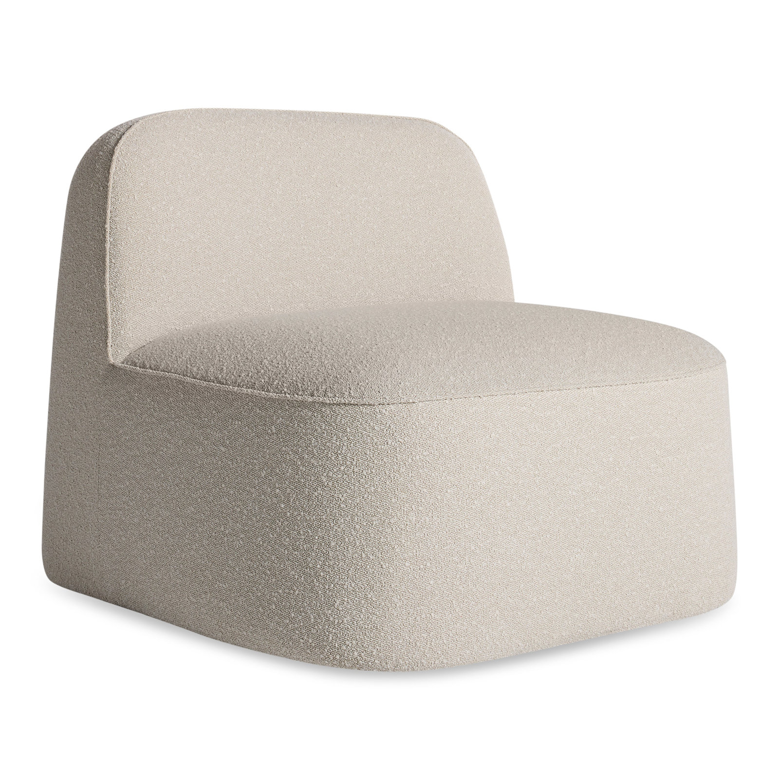 Looksee Upholstered Swivel Side Chair, Kelso Sand