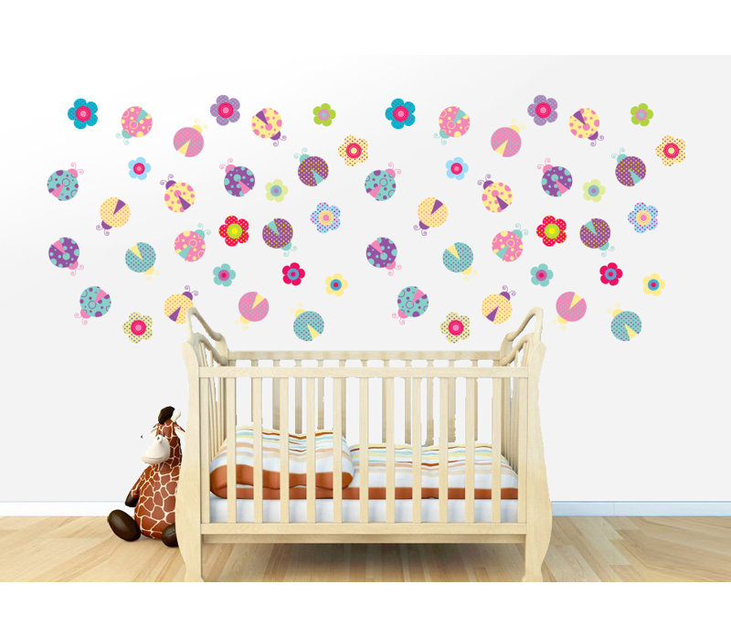 Plants & Flowers Non-Wall Damaging Wall Decal, Scheme C