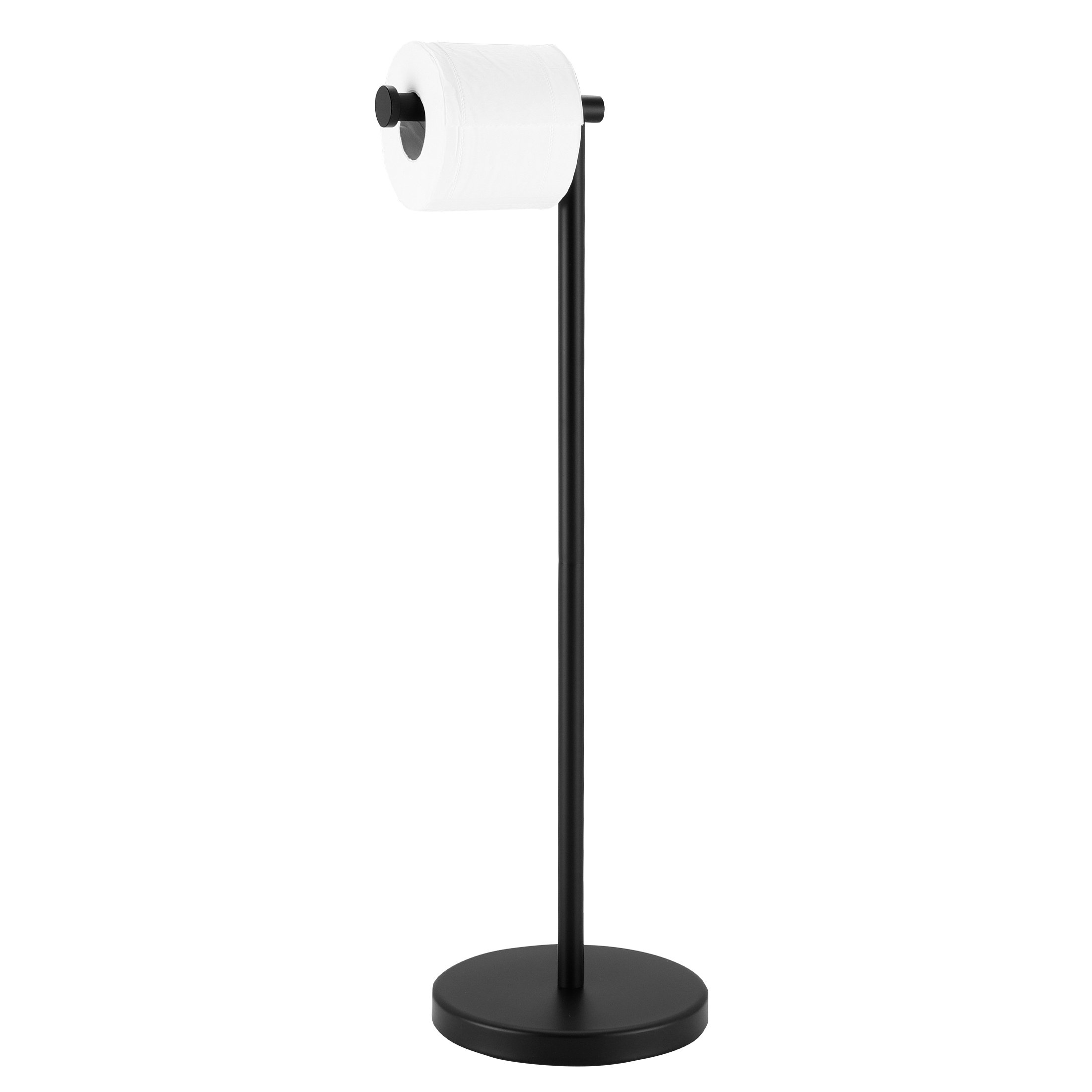 26.75 in Freestanding Toilet Paper Holder Black