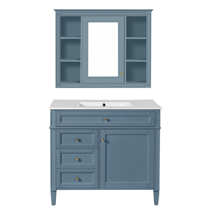 Meuble-lavabo moderne avec armoire à pharmacie
