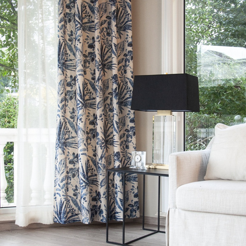 Linen Semi Sheer Pair, 45" W x 84" L
