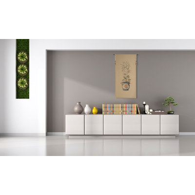 White Amaryllis. Belgian Tapestry Wall Hanging