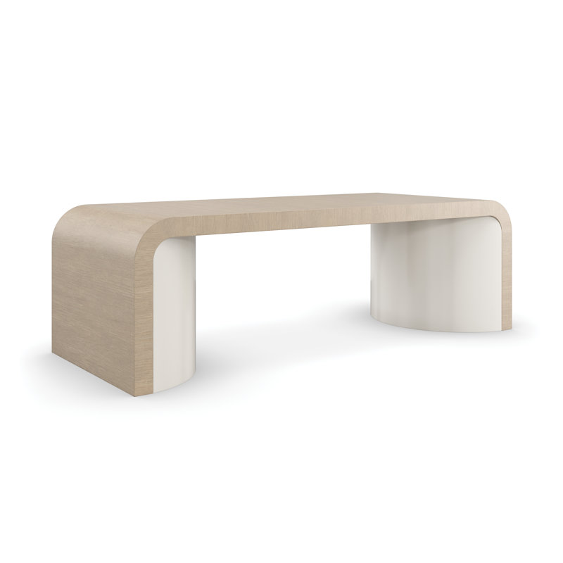 Movement Solid Wood Sled Cocktail Table
