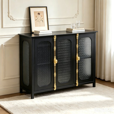 Buffet 47,24 po noir et doré
