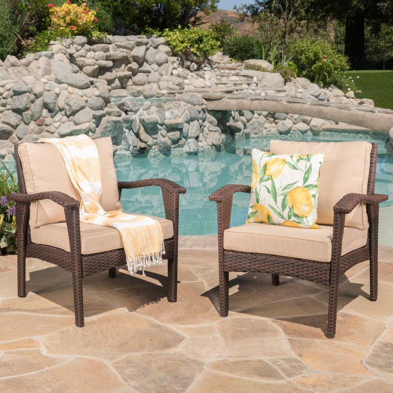 CHAISE CLUB HONOLULU BRUN (2), Tanné, Brun