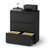 Black 3-Drawer Lateral File Cabinet with Lock, Metal Filing Cabinet for Letter and Legal Files, Full-Extension Drawers for Home Office-264113530