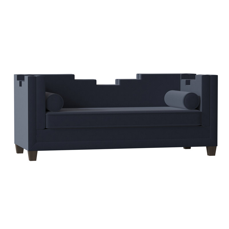 Bella Sofa, Bella Black Performance Velvet, Brown Mahogany