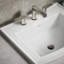 Lavabo de salle de bain rectangulaire encastré en porcelaine vitreuse avec trop-plein Archer®-19195598-10940425