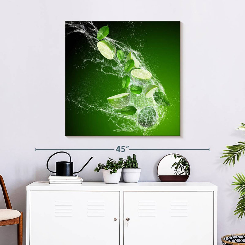 Yarlin Lime Splash, H 30 po x l 30 po
