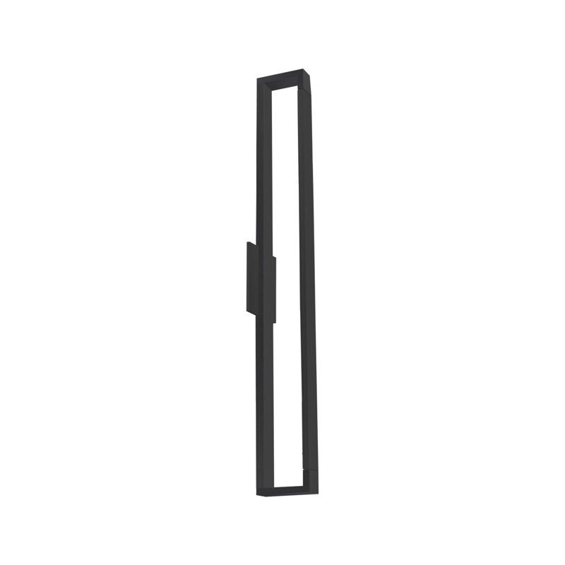 Swivel LED Flush Mounted Sconce, 31.5" H x 4.375" W x 4" D, Black