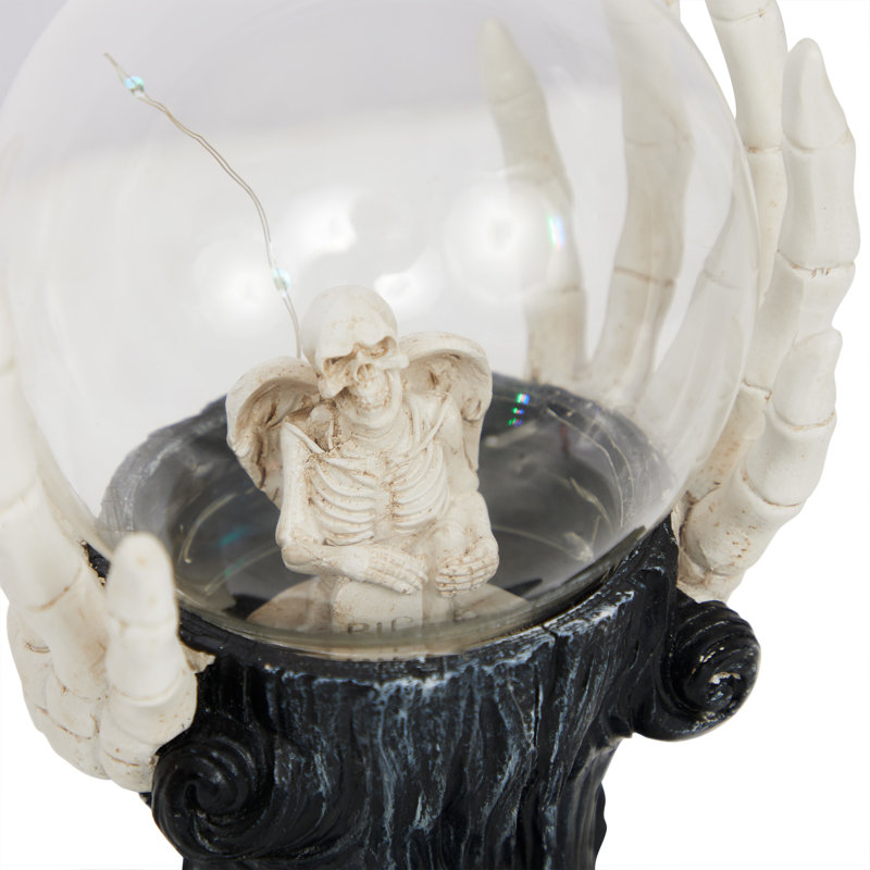 Skeleton Hands Holding Magic Ball w/Color Changing LED Lights