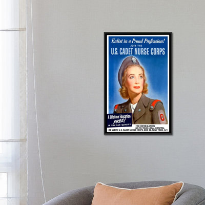 « join the us cadet infirmière corps poster poster affiche » sur toile