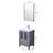 Volez 24 in W x 18.25 in D Single Bath Vanity, White Ceramic Top and 22 in Mirror-37292977