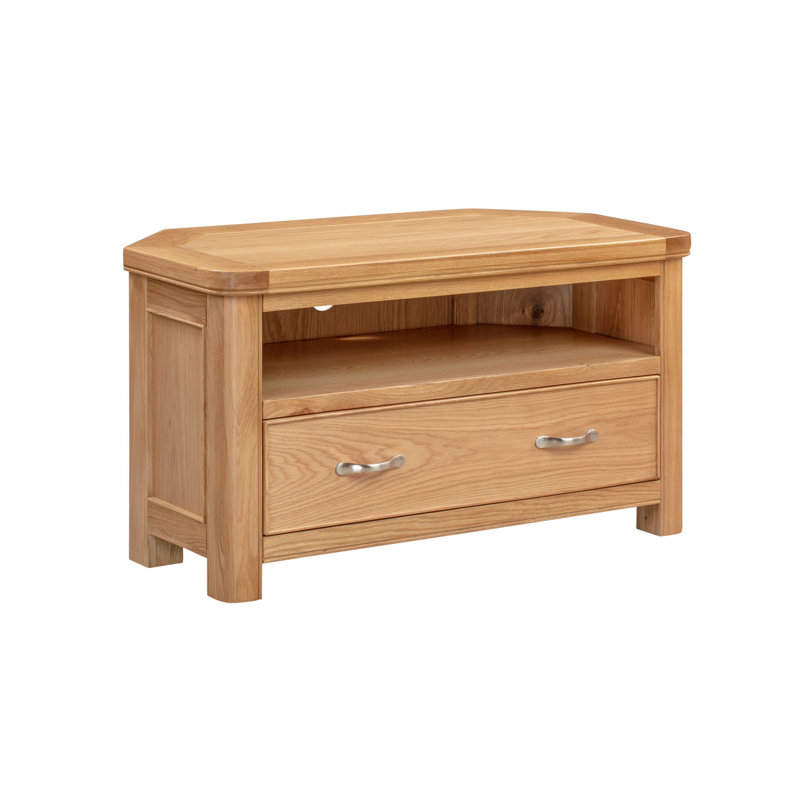 Comfrey Unfinished Corner TV Unit for TVs up to 43", Natural
