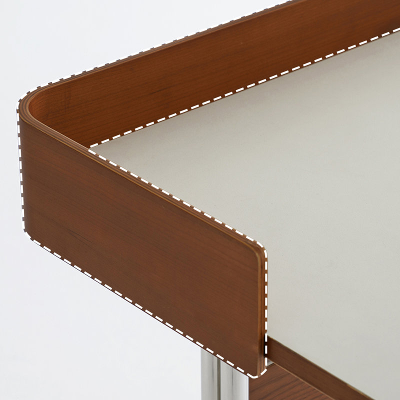 Bureau d'ordinateur blanc Retro Retro