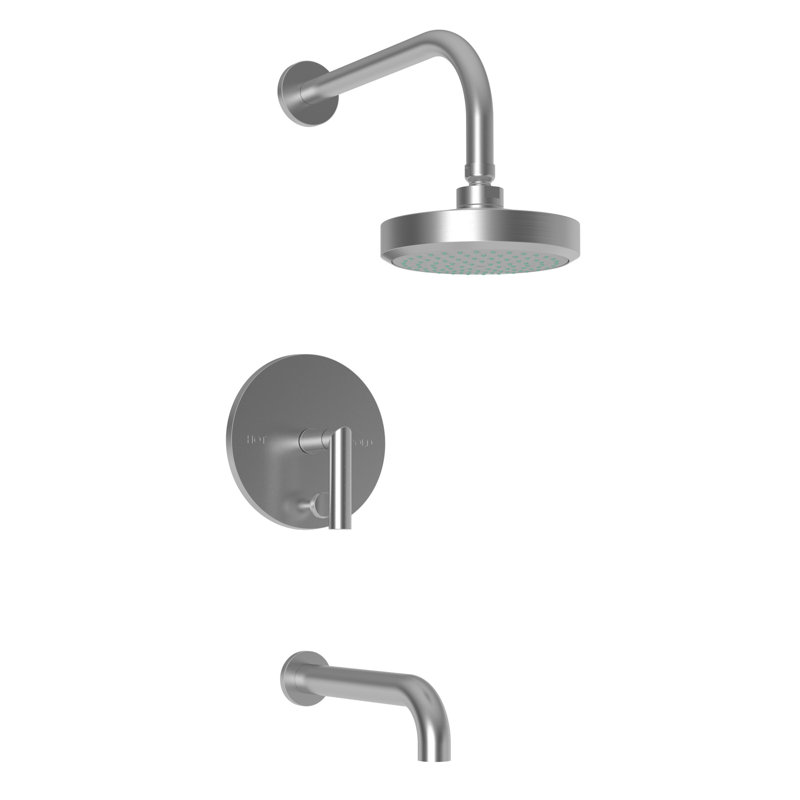 Balanced Pressure Tub & Shower Trim Set, Stainless Steel (PVD)