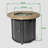 30inch Round Fire Pit Table Propane Fire Table with Lava Rocks